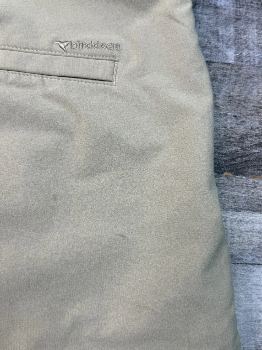 Birddogs Men's 34 Lined Casual Stretch Shorts - Khaki 7”